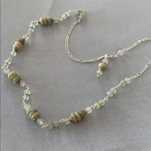 Necklace handcrafted from Jade and Serpentine